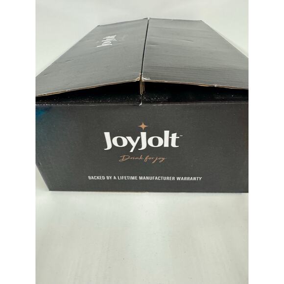 Joy Jolt 6 Hue Stemless Wine Glass Set 15 Oz Stemless Set Of 6 Short Large - Picture 2 of 7